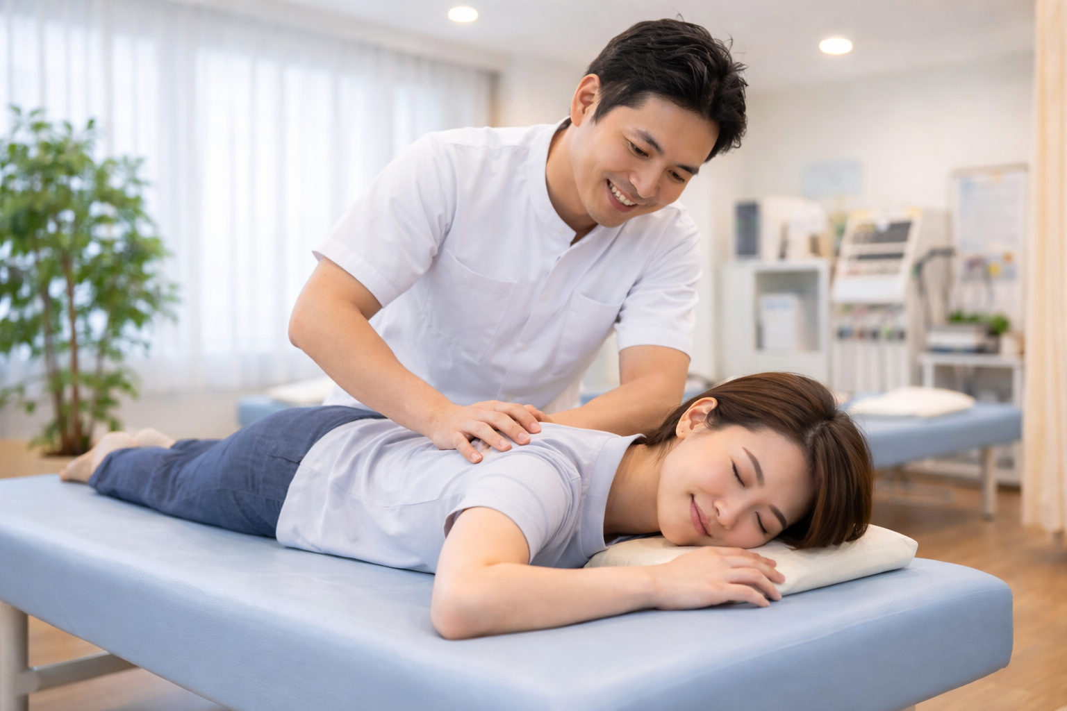 施術風景をイメージしたダミー写真