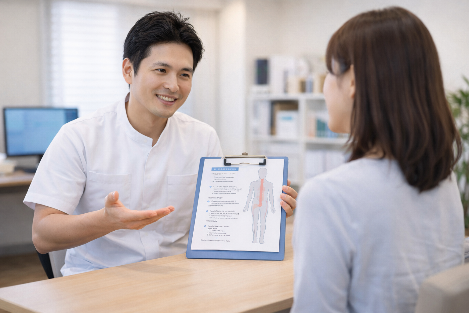 院内やカウンセリングをイメージしたダミー写真